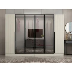 Hanah Home ormar sa reflektujućim staklom Nisa 20621, 270 cm, peščar