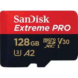 SanDisk Extreme PRO microSDXC 128GB 200MB/s + adapter
