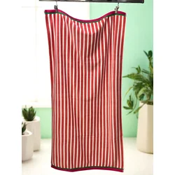 Viktorija Plažni peškir Candy Stripe 160x80cm 100% pamuk A13, Crveni