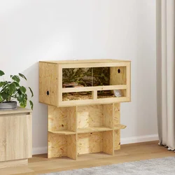 vidaXL Terarij Rjava 80 x 40 x 90 cm OSB