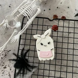 KREATIVNI SLATKIŠI Modla za kolače i ukrase Ženski duh, 8 cm, Bela