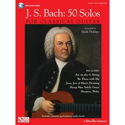 Cherry Lane Music Company J.S. Bach - 50 Solos for Classical Guitar Note