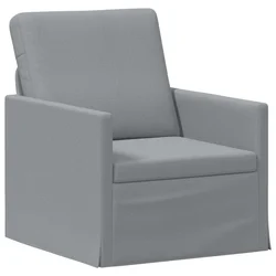 vidaXL Enosobna sofa Svetlo siva 70 x 81 x 82 cm Blago