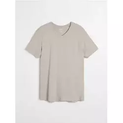 Sinsay - Pamučna basic majica - nude