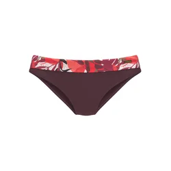 LASCANA Bikini hlačke rjava/jajčevec/rdeča/bela
