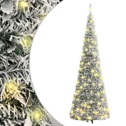Umjetno božićno drvce sa snijegom 100 LED žarulja 150 cm