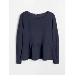 Sinsay - Bluza sa ukrasnim volanima - mornarsko