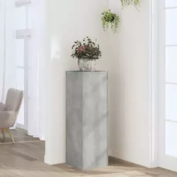 Stalak za biljke boja betona 33 x 33 x 100 cm konstruirano drvo