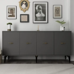 Hanah Home Konzolni sto Sinta, 180x82.6x35 cm, Antracit