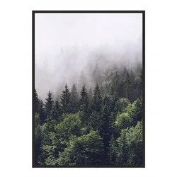 shumee PLAKAT V OKVIRJU 43x33 cm Gozd P612 Navpično