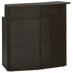 Vrtni barski stol smeđi 120 x 55 x 110 cm od poliratana