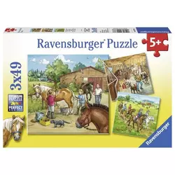 Ravensburger puzzle (slagalice) 3x49 Dana na ergeli RA09237