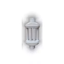 Žemini dimni radiator, 1m - FI 120mm, bel