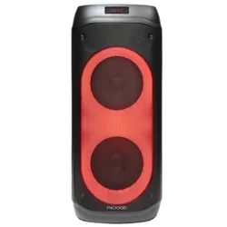 MICROLAB Karaoke zvučnik PT802W, 200W, Bluetooth, LED, 4400mAh, TWS, Aux, USB, microSD, Crni + 2 Mikrofona
