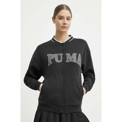Pulover Puma SQUAD ženski, črna barva, 677902