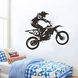 Naljepnica za zid / Tapeta Motociklist KP16602