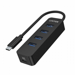 Unitek USB-C Hub H1117B, 4x USB-A 3.1, 10W