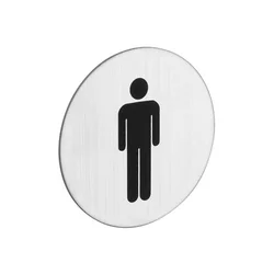 Oznaka okrogla Moški WC 75mm