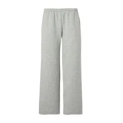 Nike W NK STDO FLC MW MR STD OH PNT, ženske hlače, siva IM8078
