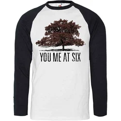 You Me At Six Tree Raglan White & Black M Majica