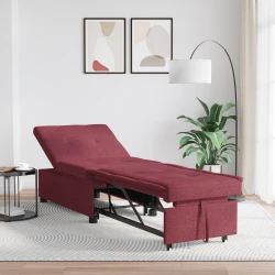 Krevet-sofa na razvlačenje Vinska crvena 194 x 50 x 82 cm