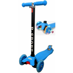 R-Sport Otroški trikolesni skuter H1 Blue s kolesi LED
