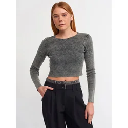 Dilvin Pulover Pullover temno siva