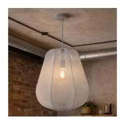 Brilagi - LED luster na sajli ARVEN 1xE27/8W/230V, prečnik 37 cm, siva