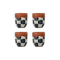 Komplet skodelic Bloomingville Check 375 ml 4-pack