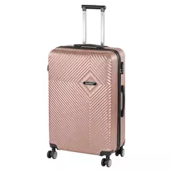 Velik kovček TraveLux Pro s trdim pokrovom 76x50x29 cm roza zlata