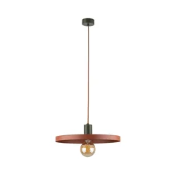 Luster na sajli SILA 1xE27/15W/230V prečnik 40 cm ciglasta/zelena