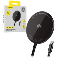 Blavec indukcijski punjač BQI-03 Qi2 15W magnetski Magsafe (BQI03-QI2MB) crni
