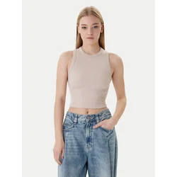 Guess Top V3GP19 K8RT2 Bež Slim Fit