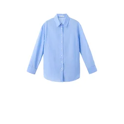 MANGO Bluza BELIZE  svetlo modra / bela