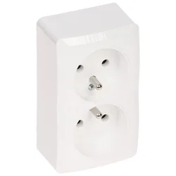 Elektro-Plast DVOJNA NADGRADNA VTIČNICA BERG/3743-00/EPN 250V 16A