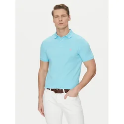Polo Ralph Lauren Polo majica Core Replen 710782592 Modra Custom Slim Fit