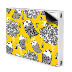 tulup.si Pokrov radiatorja Doodle ptice 100x60 cm