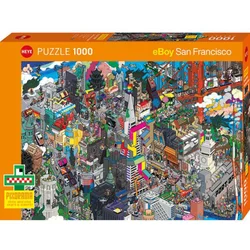 Heye - Puzzle Pixorama: Iskanje v San Franciscu - 1 000 kosov