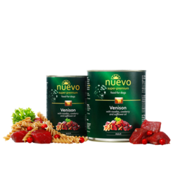 Nuevo - bez žitarica - srnetina sa nudlama 400g