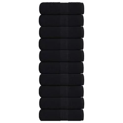 Ručnici za pranje FROGN 10 kom crne 30x30 cm 360 g/m2