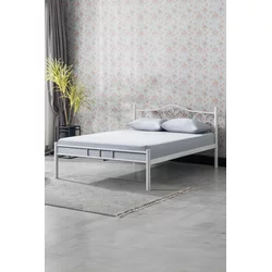Woody Fashion Double Bedstead K50 - White (120 x 200)