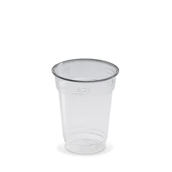 Skodelica (rPET) prozorna O78mm 0,2L [50 kos]