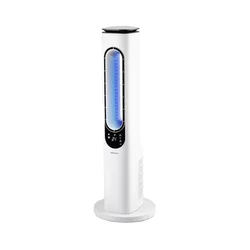 Sencor - Stojeći bezlopatni ventilator 50W/230V beli + daljinski upravljač