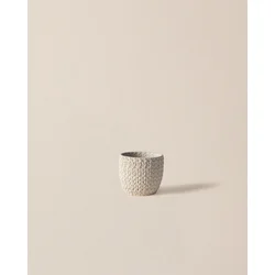 Madame Coco Saksija za cveće Dolly, 11cm, Bela