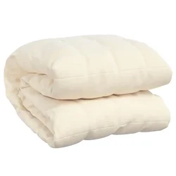 Vidaxl Obtežena odeja svetlo krem 200x225 cm 9 kg blago