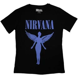 Nirvana Angelic Blue Mono Black S Ženske Majica
