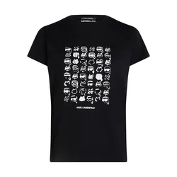 Karl Lagerfeld Majica črna/bela