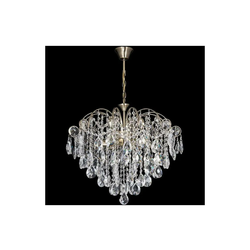 Kristalni luster na lancu 6xE27/60W/230V