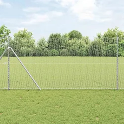 vidaXL Šesterokotna ograja 1.4x100 m Pocinkano jeklo