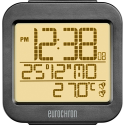 Eurochron Bežična budilica RC130 Eurochron antracitna broj alarmnih vremena 2
